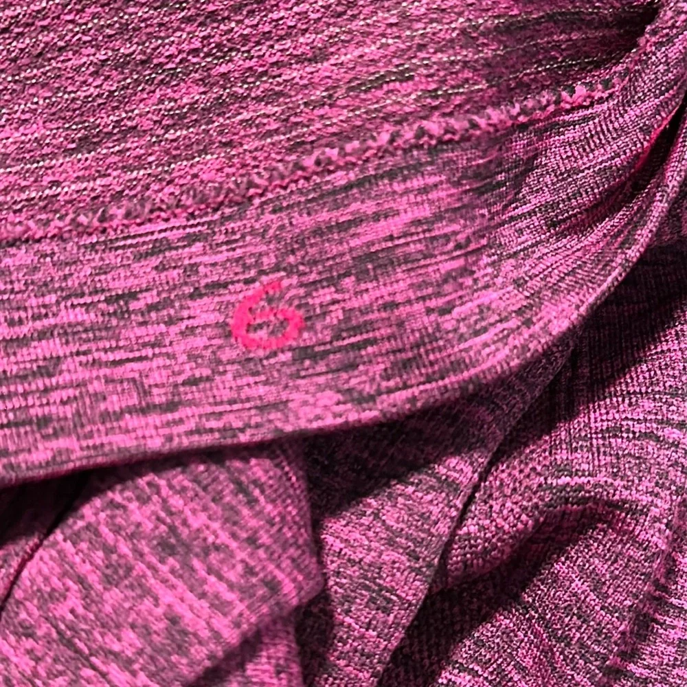lululemon athletica Long Sleeve Seamless Top - Burgundy/Black Heather